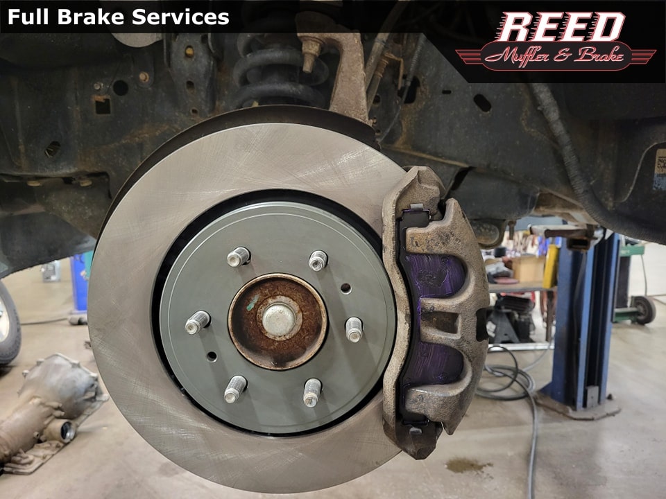 Brakes getting repaired in Ogden Utah at Reed Muffler and Brake